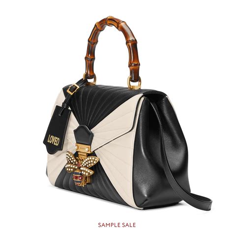 gucci bee bag queen margaret|queen margaret leather shoulder bag.